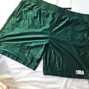 NBA Basketball Shorts Mens Size 2XL Green Pockets Drawstring Any Team G14